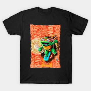 TMNT Mutant Mayhem Tuttle tot Mikey T-Shirt